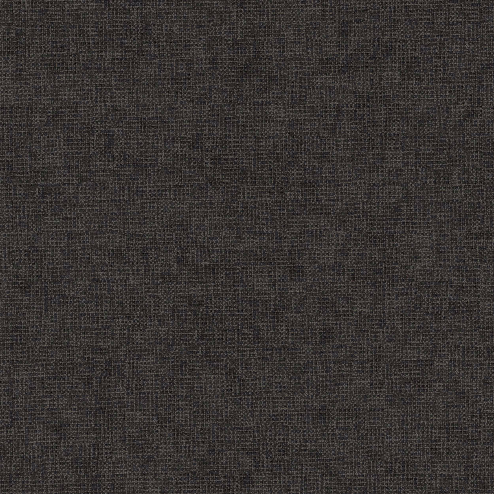Dark charcoal woven fabric swatch with a fine textured grid