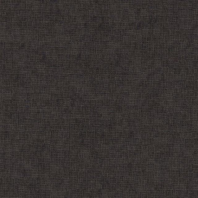 Dark charcoal woven fabric swatch with a fine textured grid