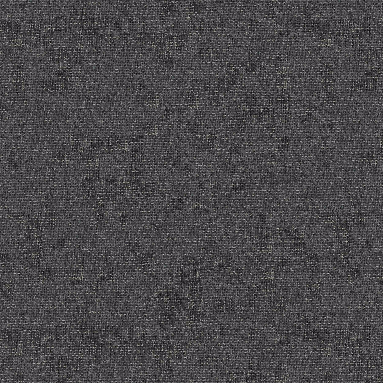 Close-up of charcoal slate grey textured woven fabric with subtle mottling