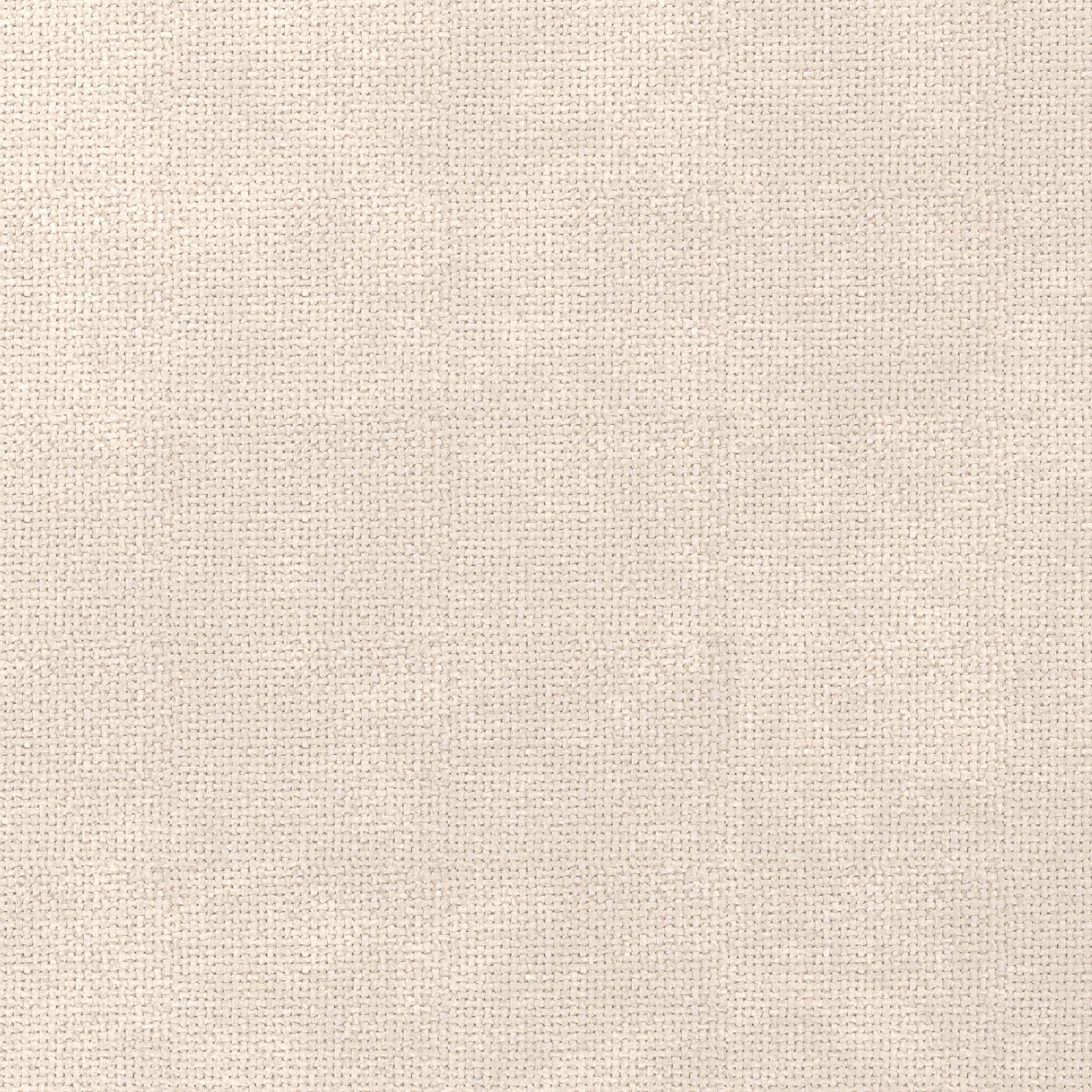 Close-up of a warm ivory plain weave fabric with fine textured surface
