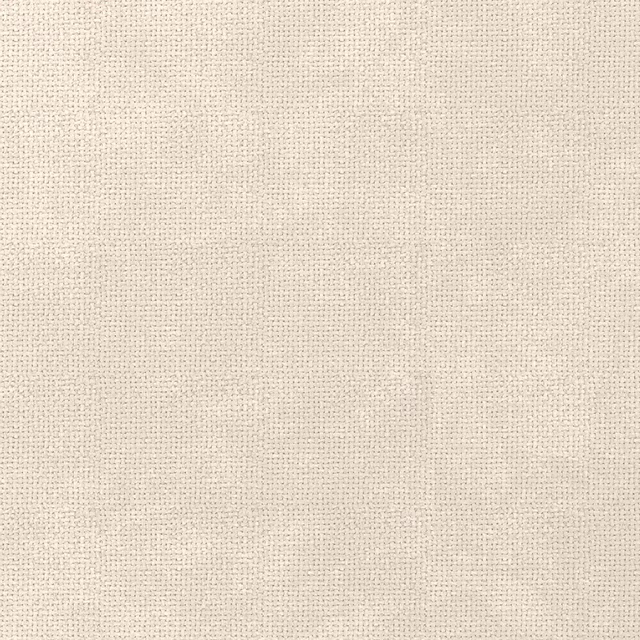 Close-up of a warm ivory plain weave fabric with fine textured surface