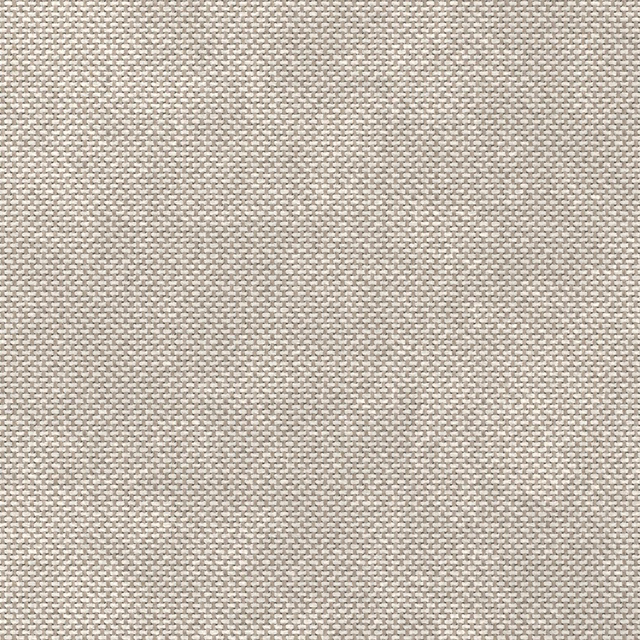 Close-up of a pale pumice beige woven fabric with a tight textured weave.