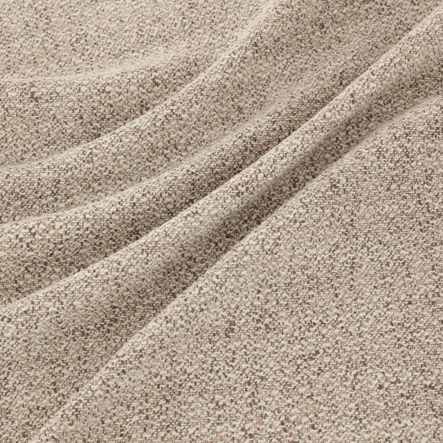 Close-up of taupe-beige Denali Cocoon with a fine nubby woven texture