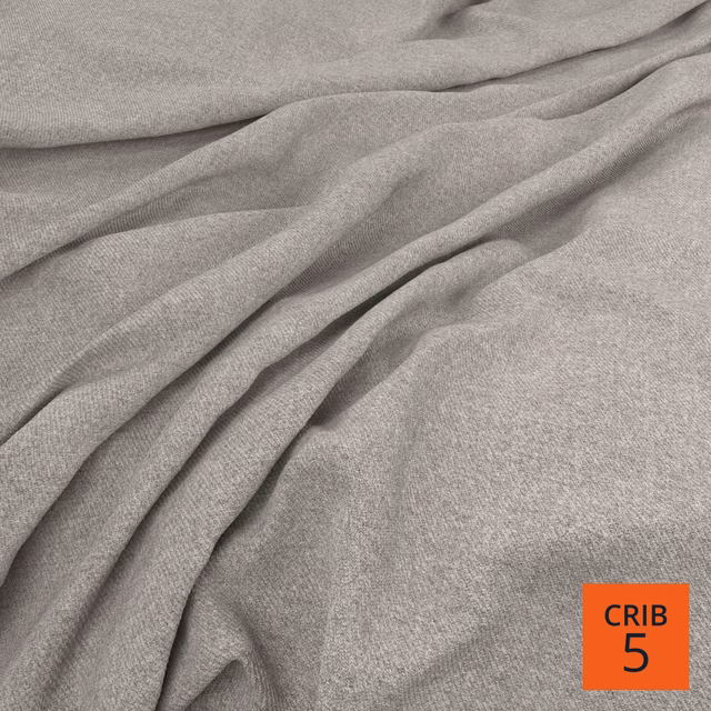Muted silver-grey fine weave draped in soft folds across the swatch