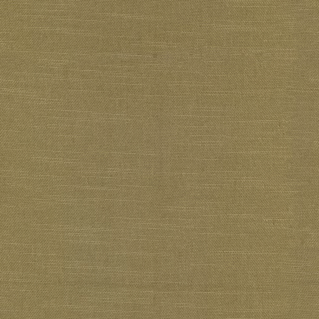 Close-up of Durham Dijon fabric in a muted mustard-olive fine plain weave