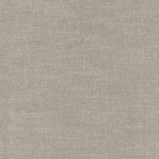 Close-up of warm grey woven textile with fine flecks and subtle crosswise texture