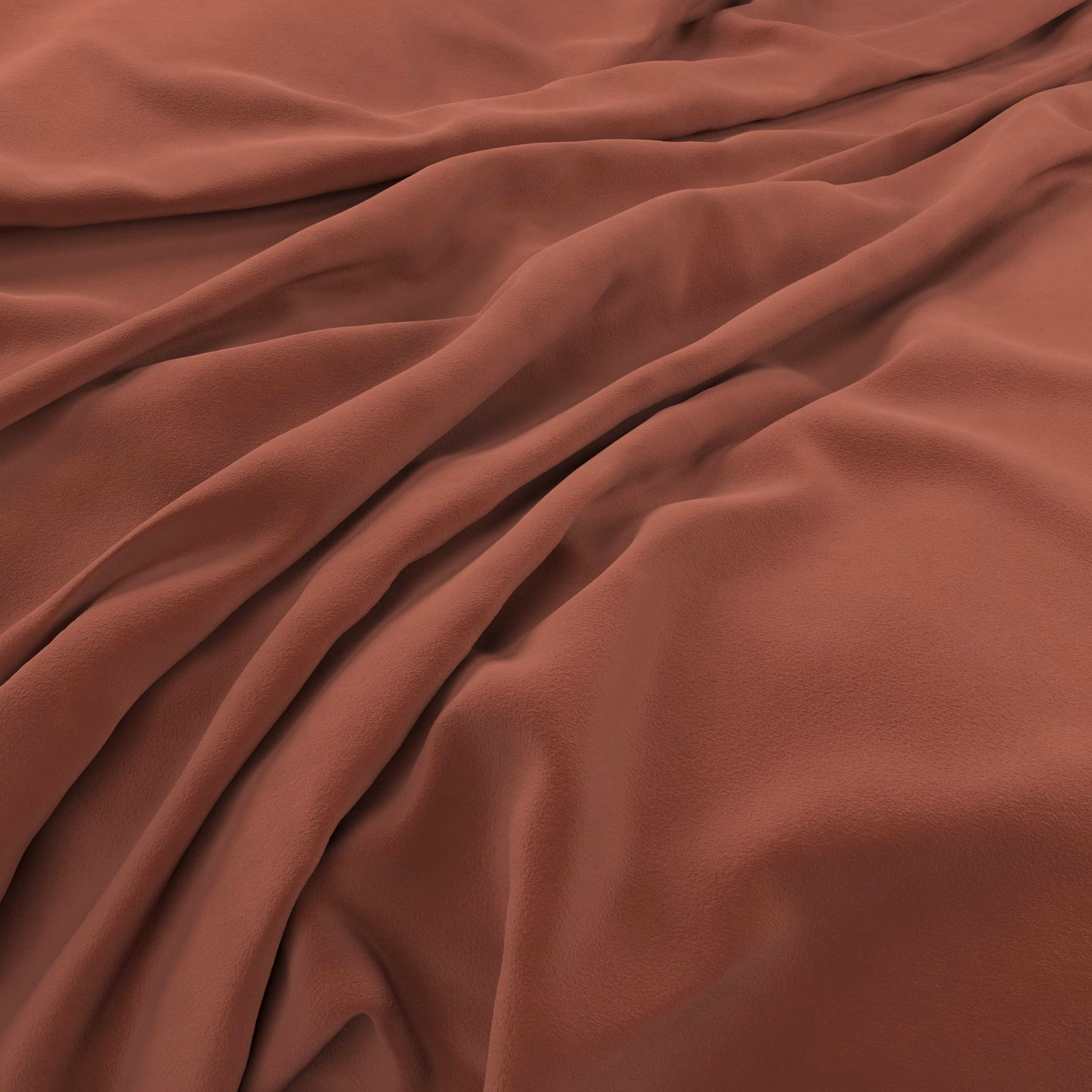 Deep marsala red-brown velvet with plush texture and softly highlighted folds