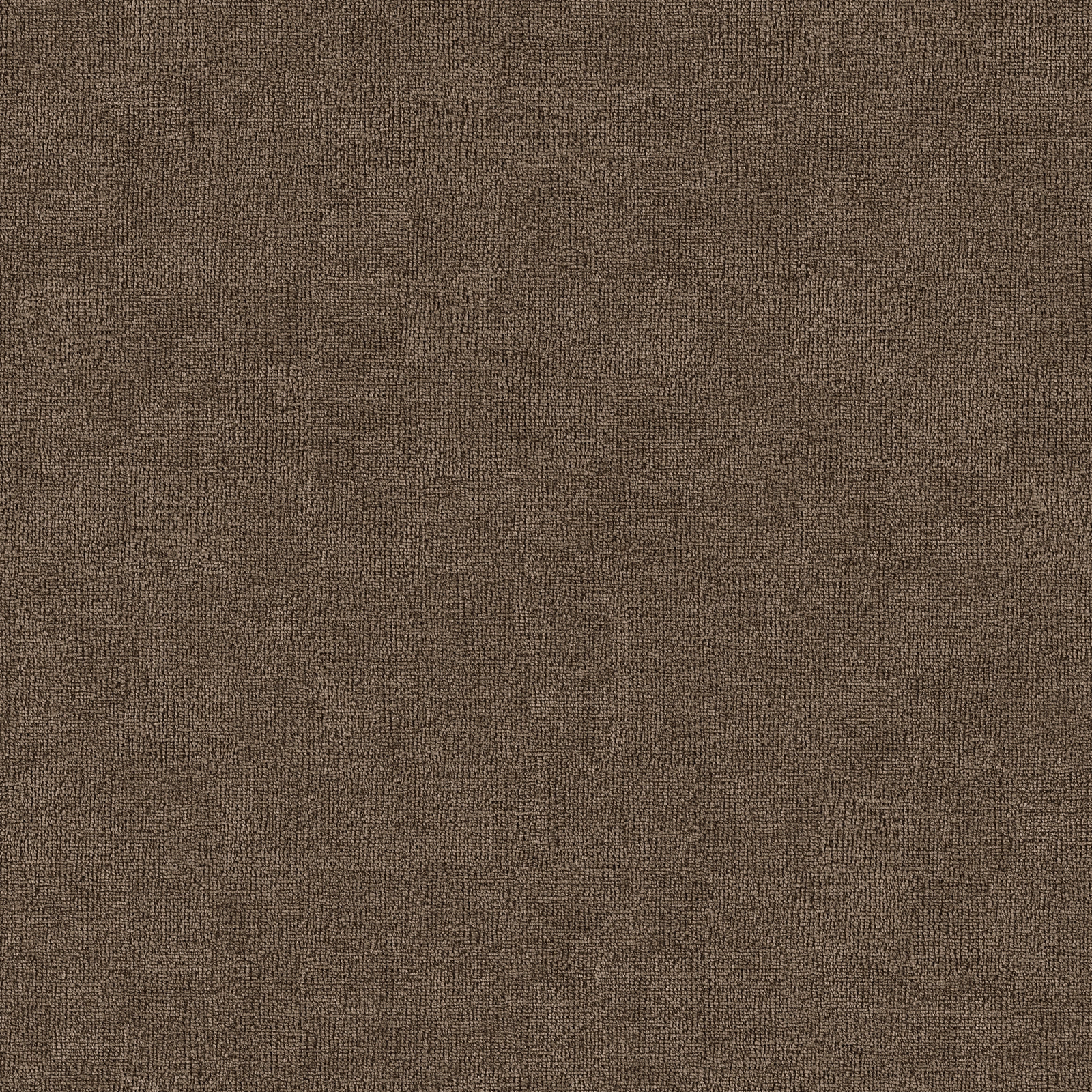 Warm bark-brown plain woven upholstery fabric with a subtle textured grain