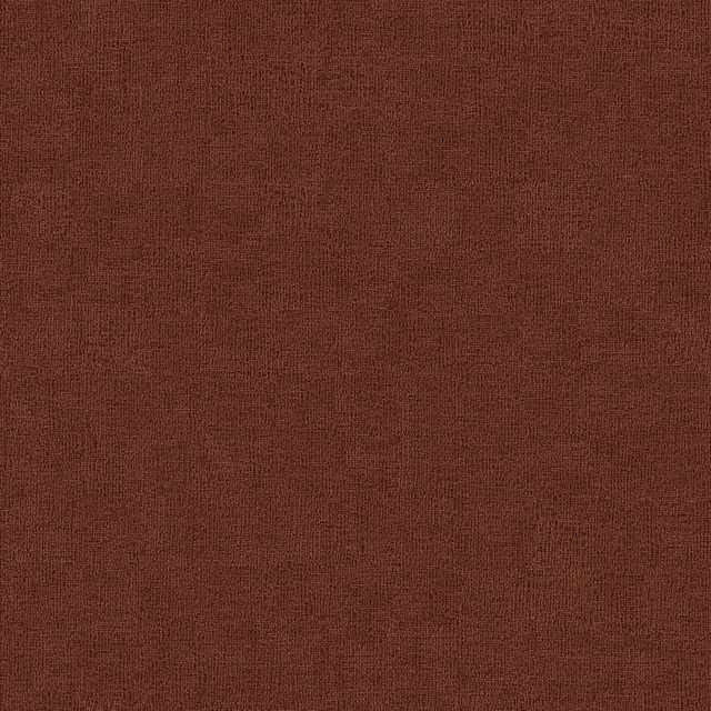 Close-up of a deep brick rust plain woven upholstery fabric with fine texture