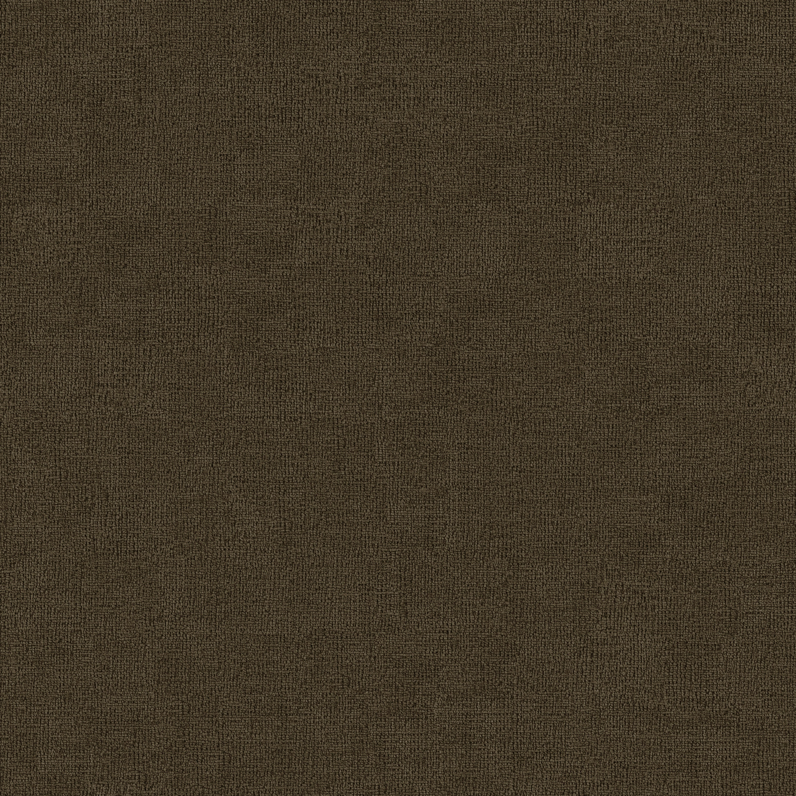 Close-up of deep moss olive plain woven upholstery fabric with a matte, fine texture.