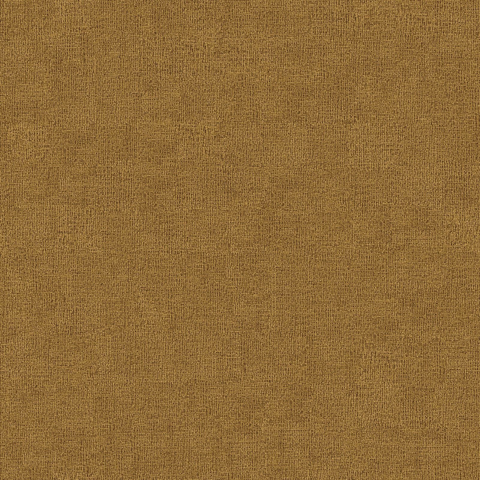 Close-up of warm tobacco-gold plain woven upholstery fabric with fine texture