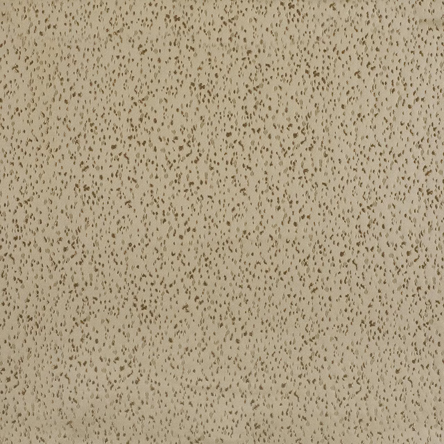 Muted gold textile with dense tiny brown flecks and softly textured surface