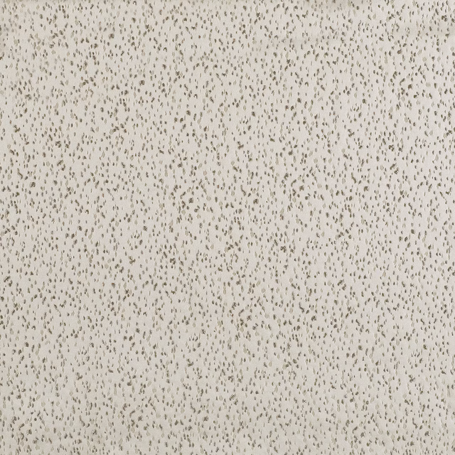 Pale silver-grey fabric with fine scattered charcoal flecks and a softly textured weave