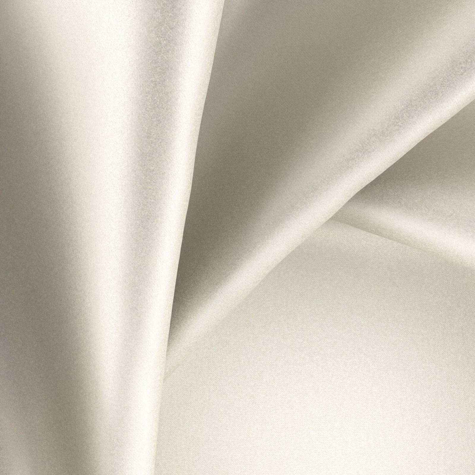 Pale moonstone-grey fabric with smooth satin-like sheen falling in soft folds