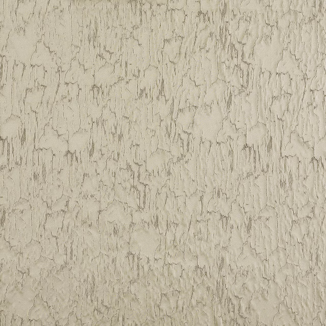 Pale platinum-grey fabric with irregular vertical striations and a softly textured woven surface