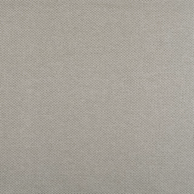 Close-up of cool platinum-grey fabric with a dense fine woven texture