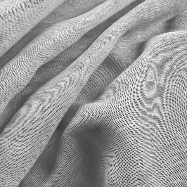 Ivory open-weave fabric draped in soft folds with subtle grey shadowing