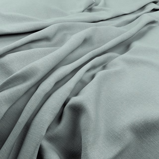 Cool seafoam green Krayola fabric softly draped, showing a fine woven surface