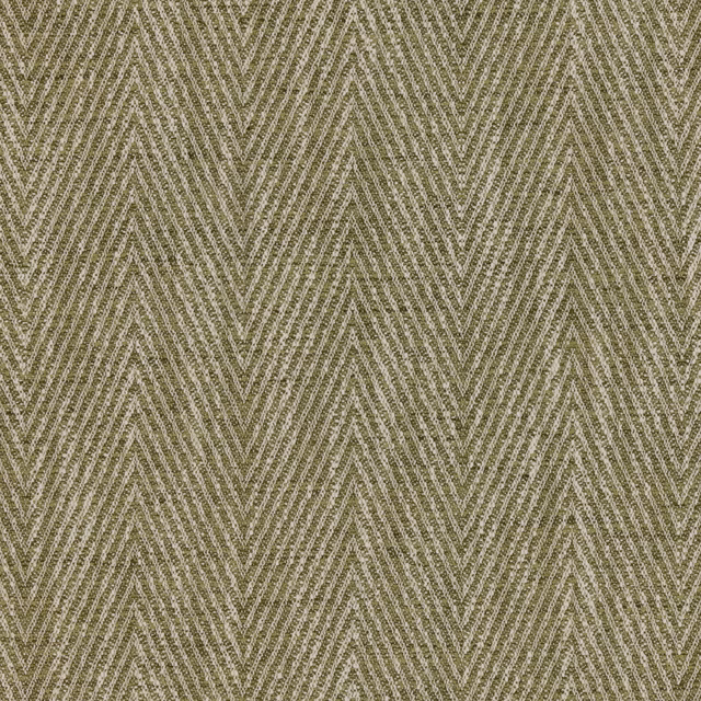 Muted olive lichen textile with fine woven chevron stripes and tactile depth