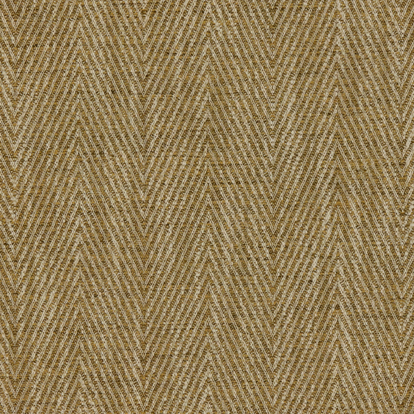 Muted ochre chevron weave with beige flecks and a tactile ribbed surface