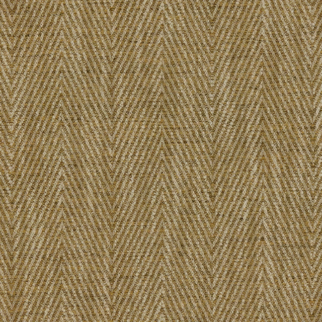 Muted ochre chevron weave with beige flecks and a tactile ribbed surface