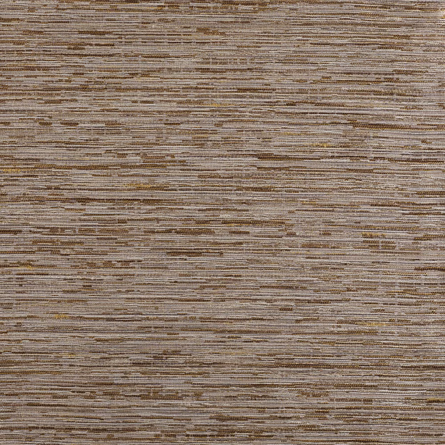Muted bronze-brown woven textile with fine horizontal striations and darker flecking