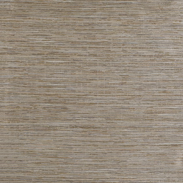Muted taupe-grey fabric with fine horizontal striations and softly layered woven texture