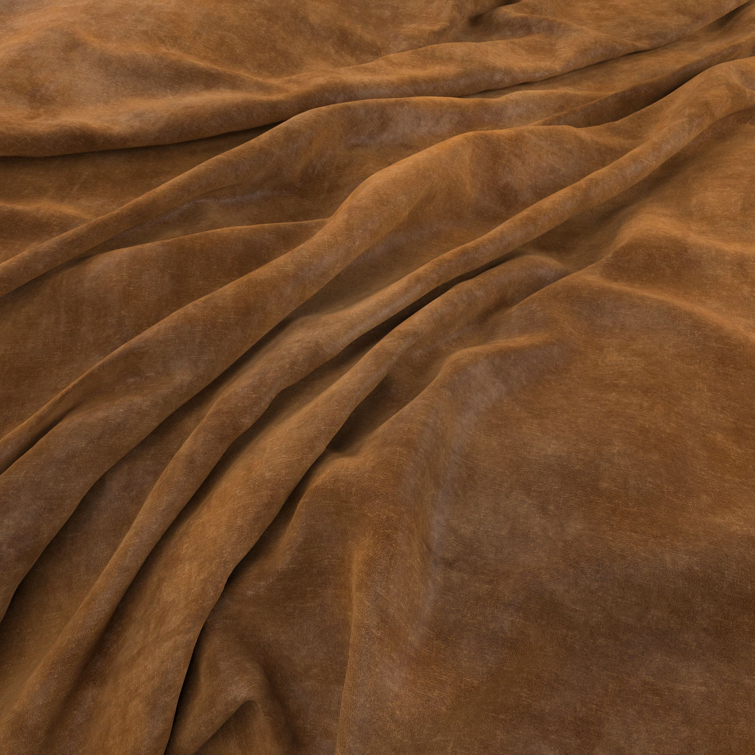 Warm ochre-brown velvet with golden highlights and deep sculptural folds across the swatch