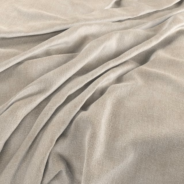 Pale alabaster plain-weave fabric draped in soft folds with subtle ivory and stone shading