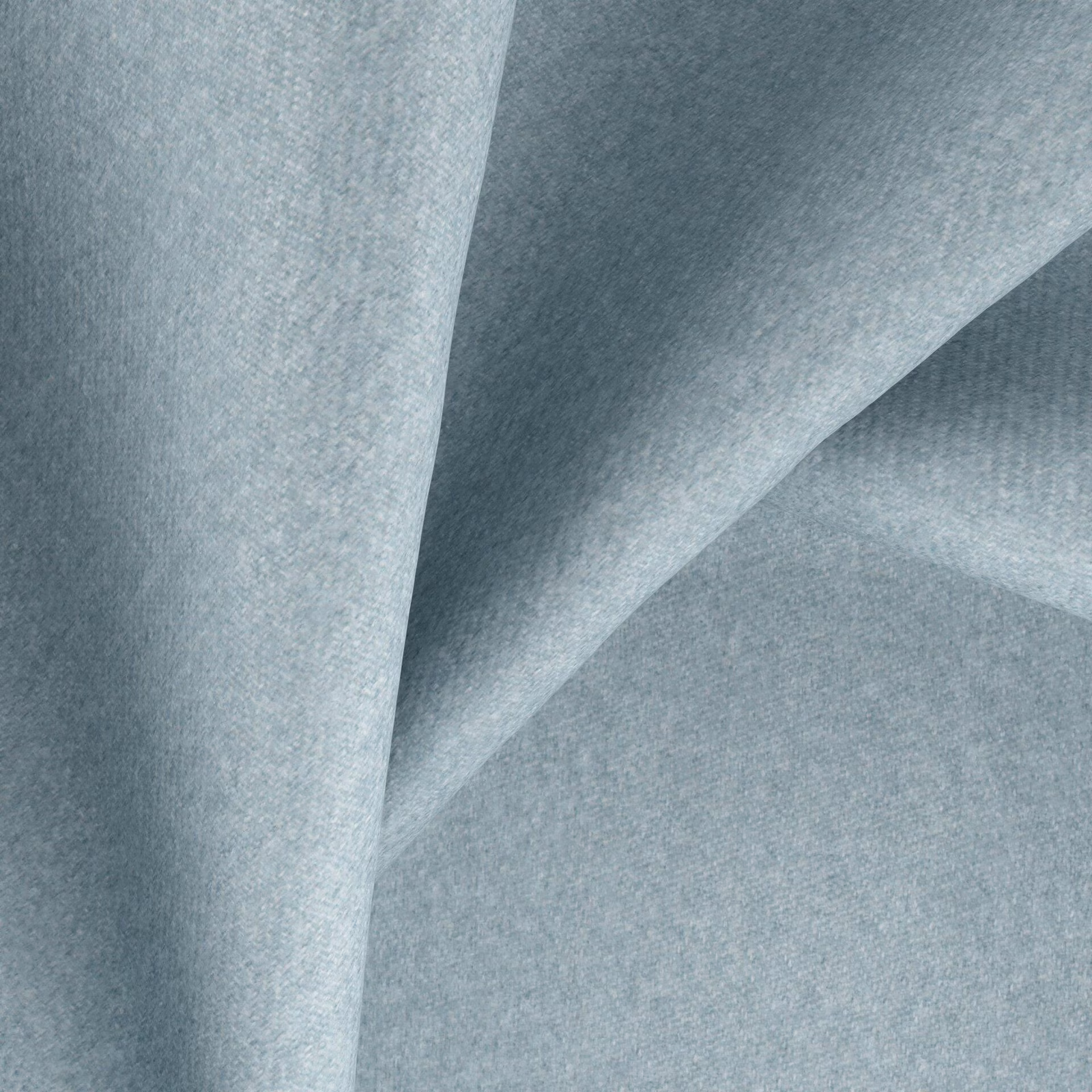 Pale blue-grey fine weave draped into soft folds with subtle tonal texture