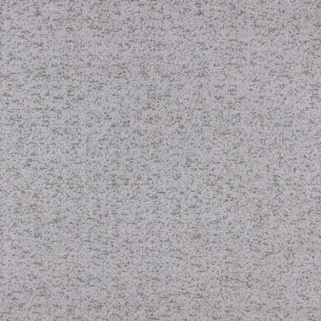 Pale icy-grey woven fabric with fine charcoal flecks and softly mottled texture