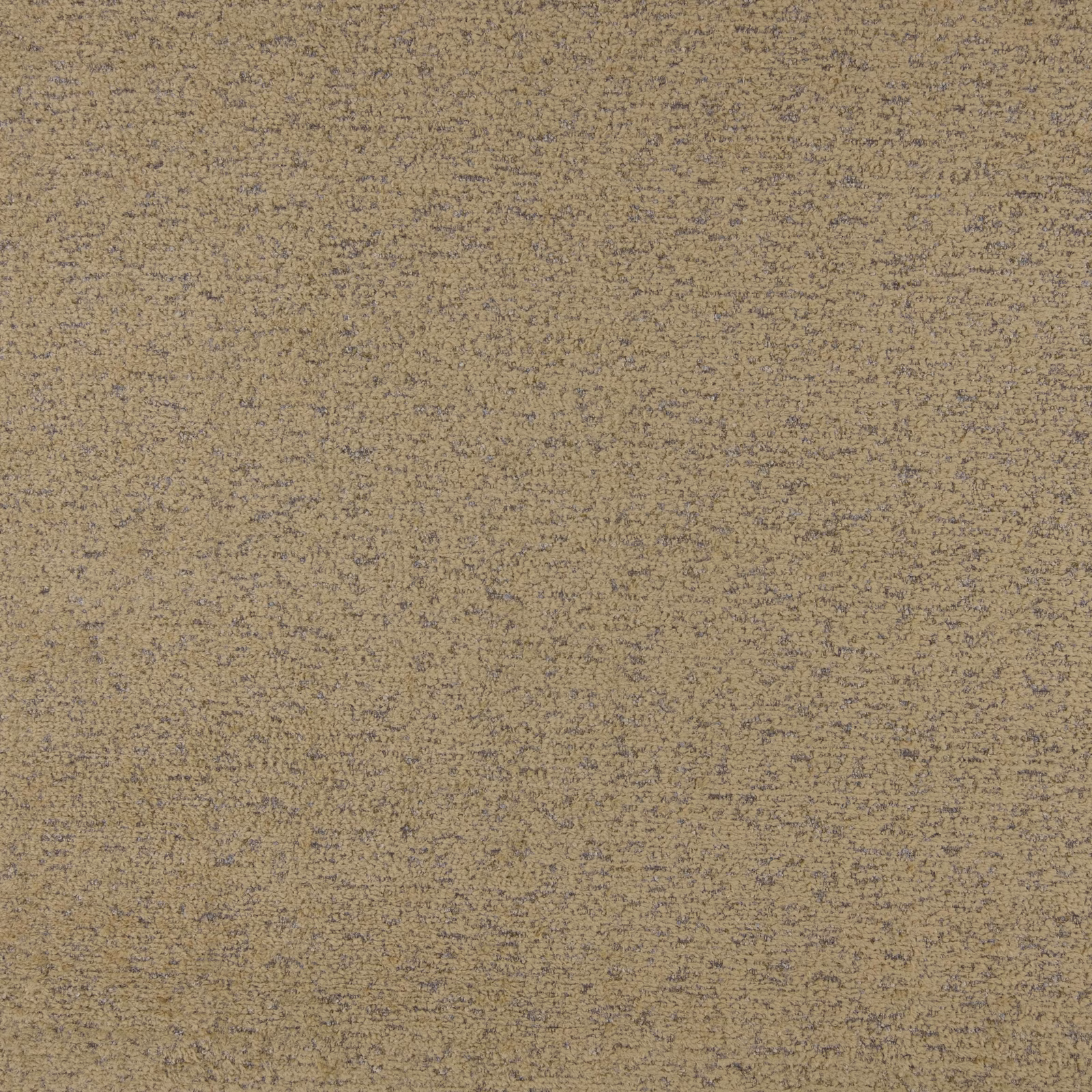 Warm sand woven fabric with fine charcoal flecks and softly mottled texture