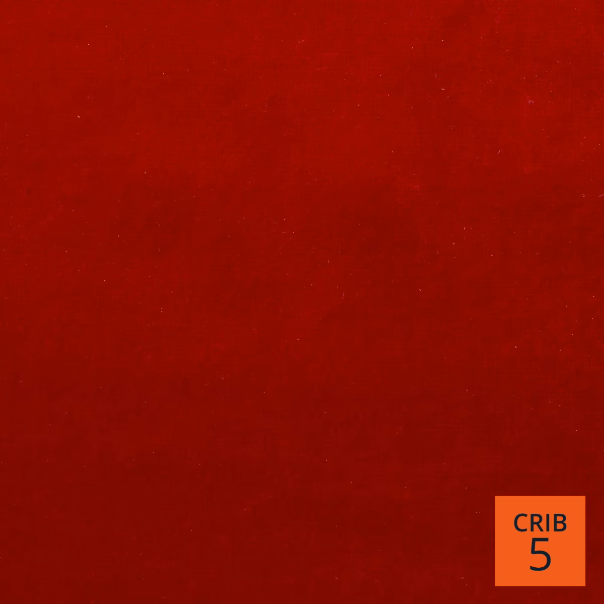 Deep flame-red fabric with a softly brushed surface and subtle tonal shading