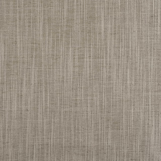 Close-up of National Platinum's warm taupe-grey weave with fine vertical striations