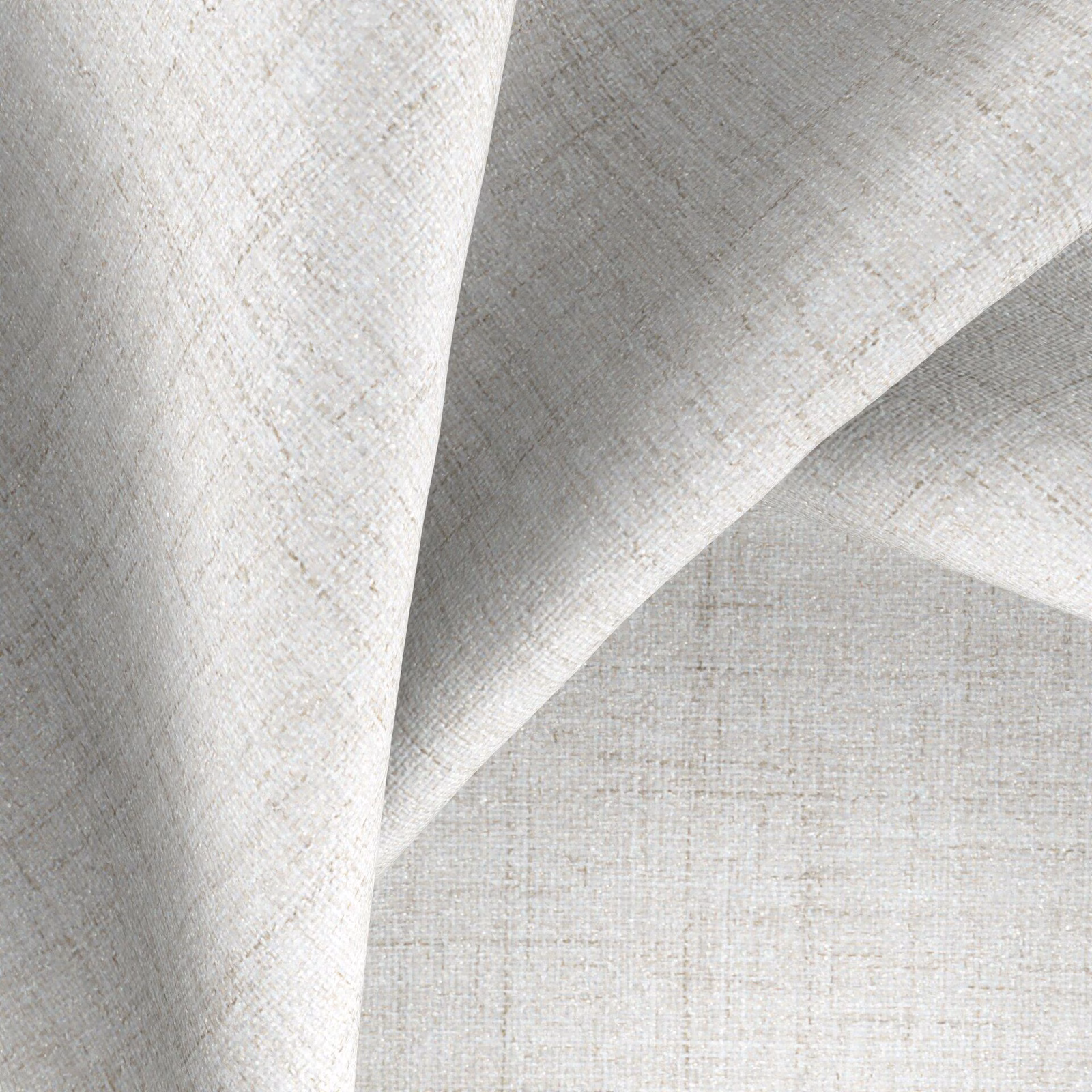 Pale warm-grey fabric with a fine cross-woven texture and softly mottled ivory highlights