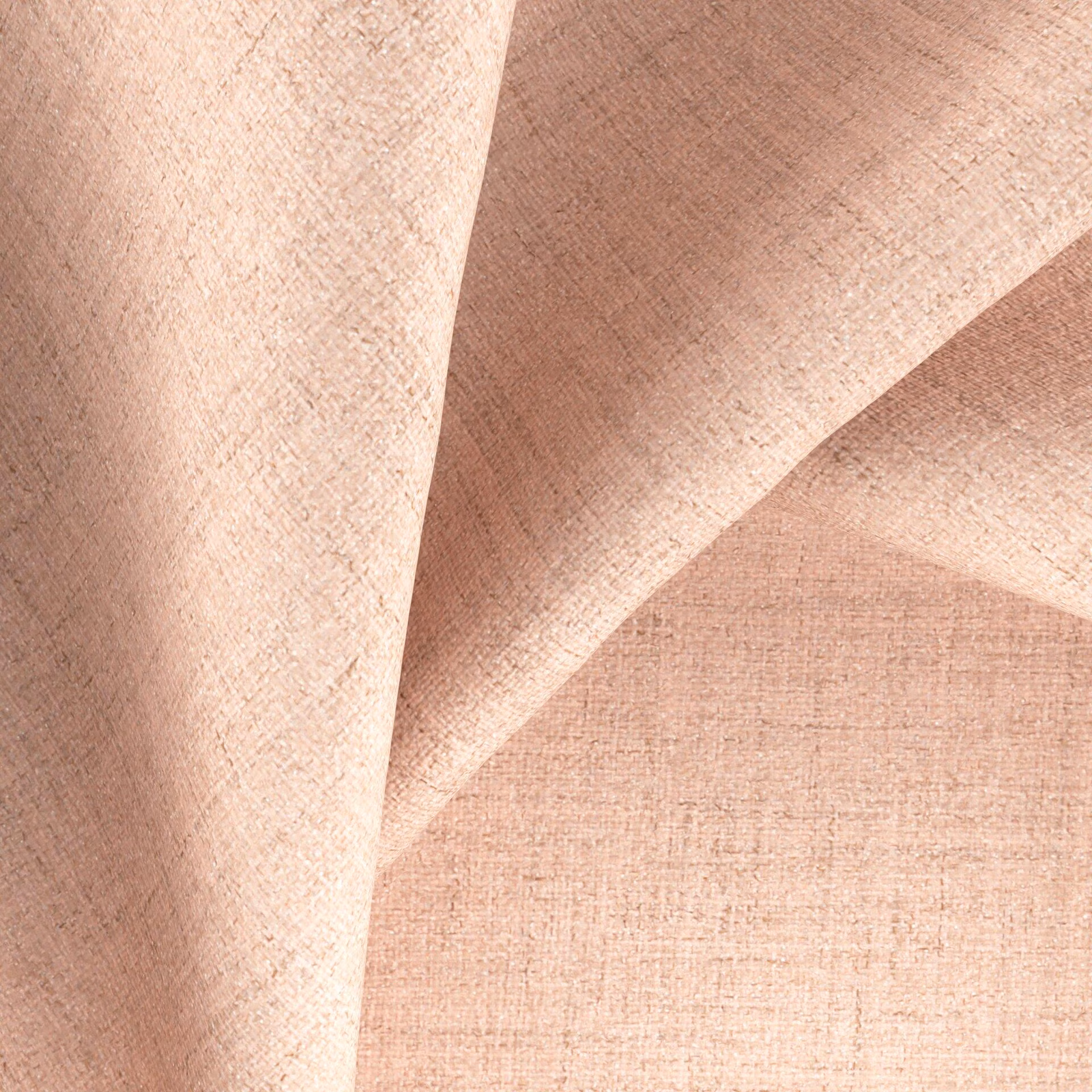 Dusty blush pink woven fabric showing fine crosshatch texture across folded cloth