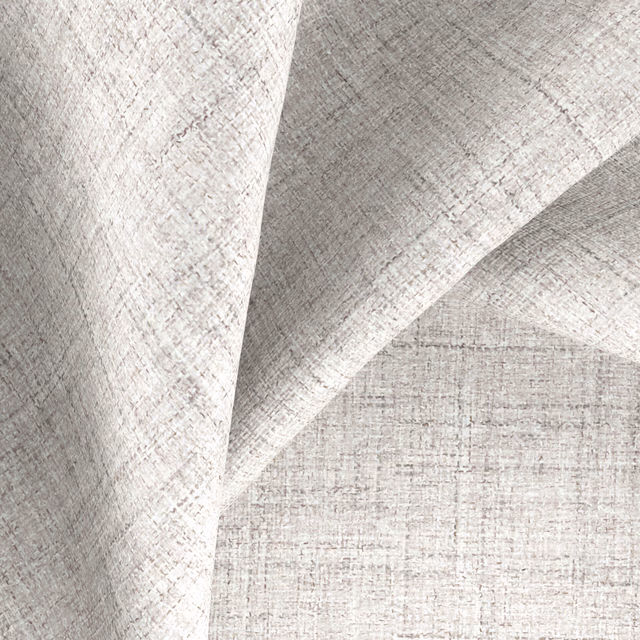 Pale grey speckled weave with a softly crosshatched texture across folded fabric