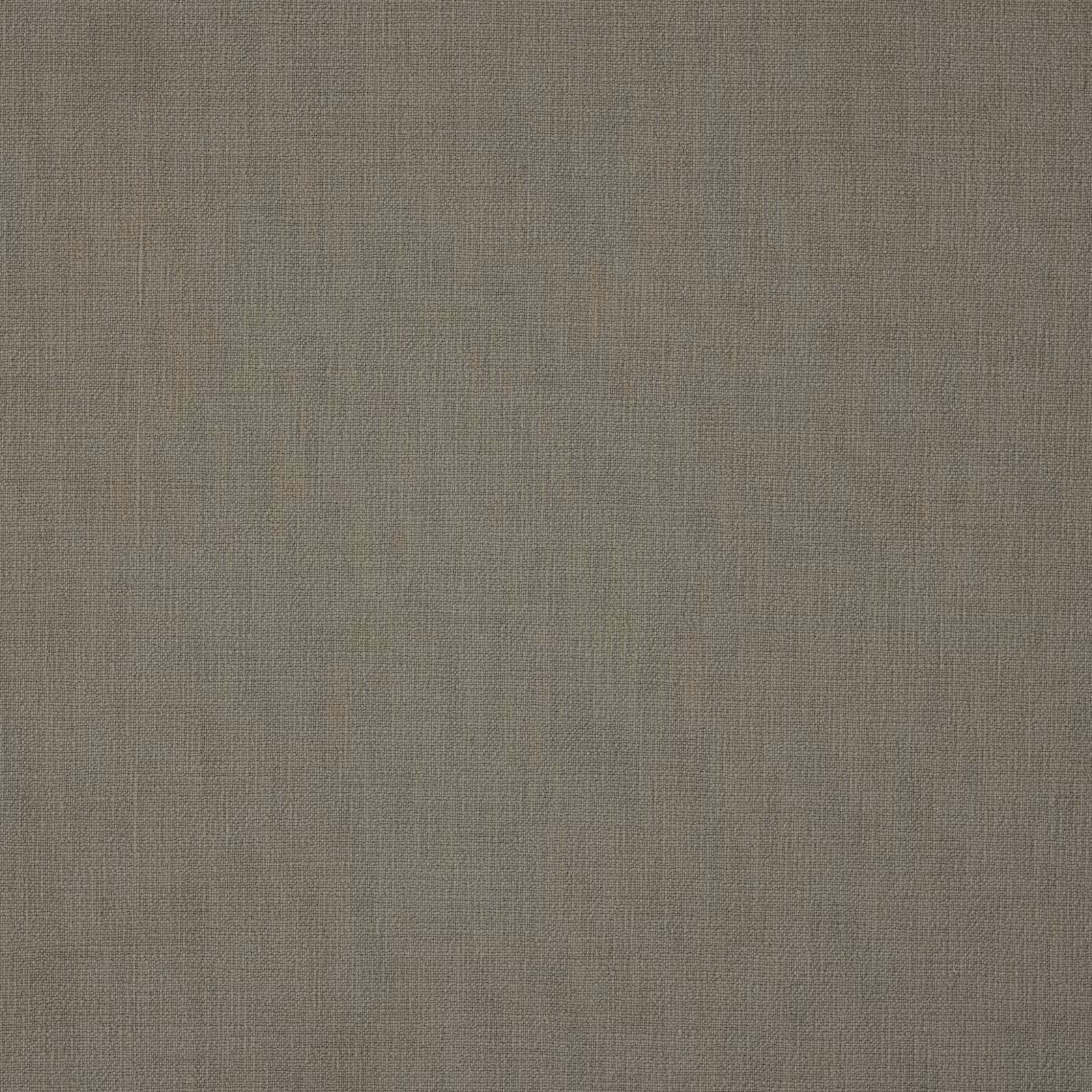 Close-up of muted taupe-grey plain weave with fine vertical and horizontal texture