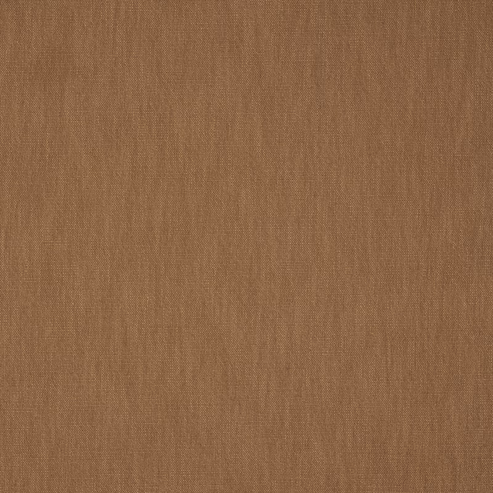 Warm henna-brown plain weave with fine vertical slubs and matte texture