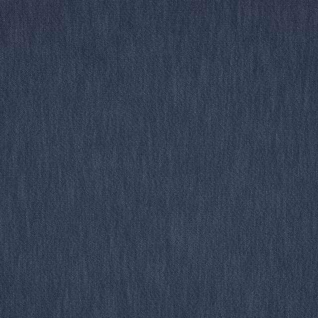 Deep indigo woven swatch showing fine vertical grain and subtle tonal variation