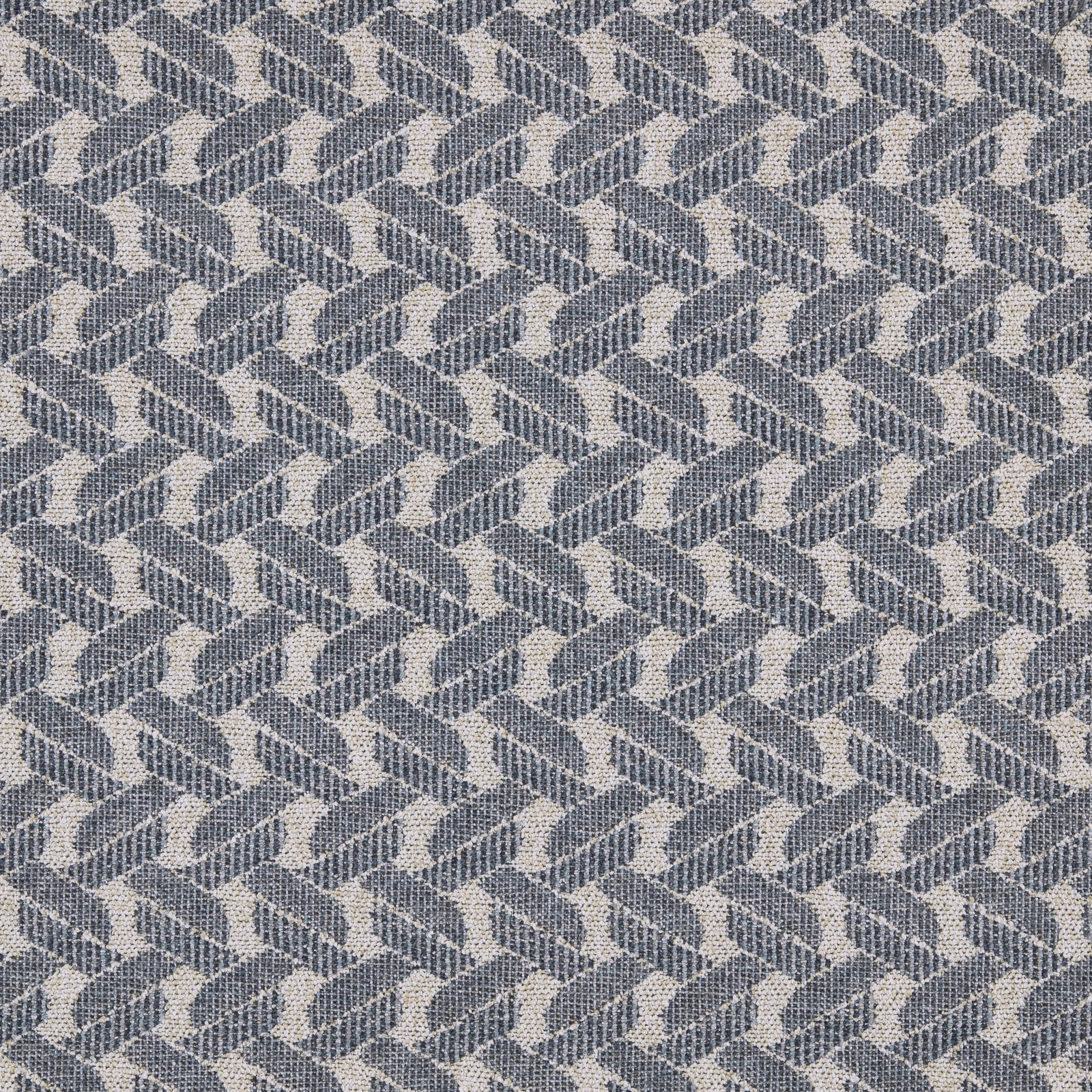 Small geometric woven fabric in soft seaglass blue and pale neutral tones
