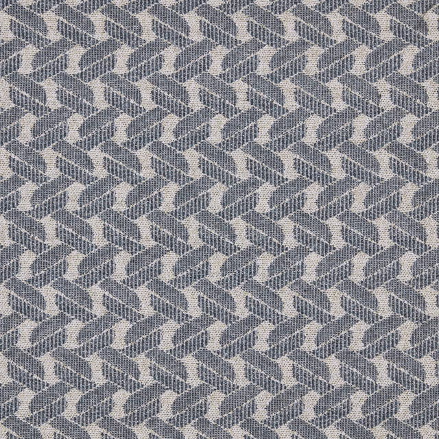 Small geometric woven fabric in soft seaglass blue and pale neutral tones