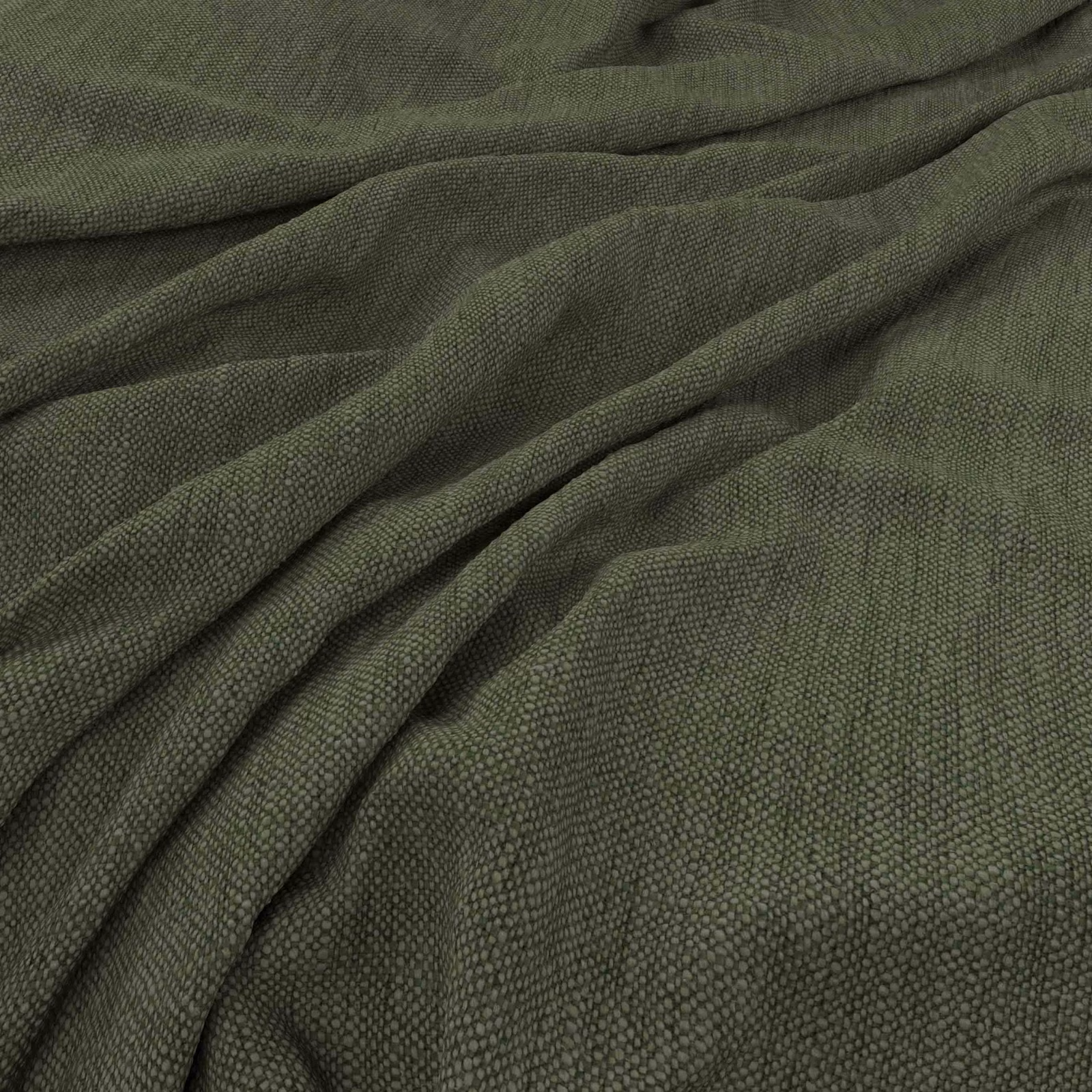 Deep ivy-green Parker cloth showing a fine pebbled weave across folded fabric
