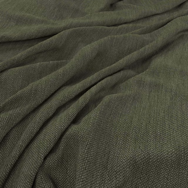 Deep ivy-green Parker cloth showing a fine pebbled weave across folded fabric