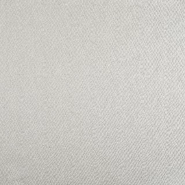 Pale ivory fabric with a fine, closely spaced vertical woven texture
