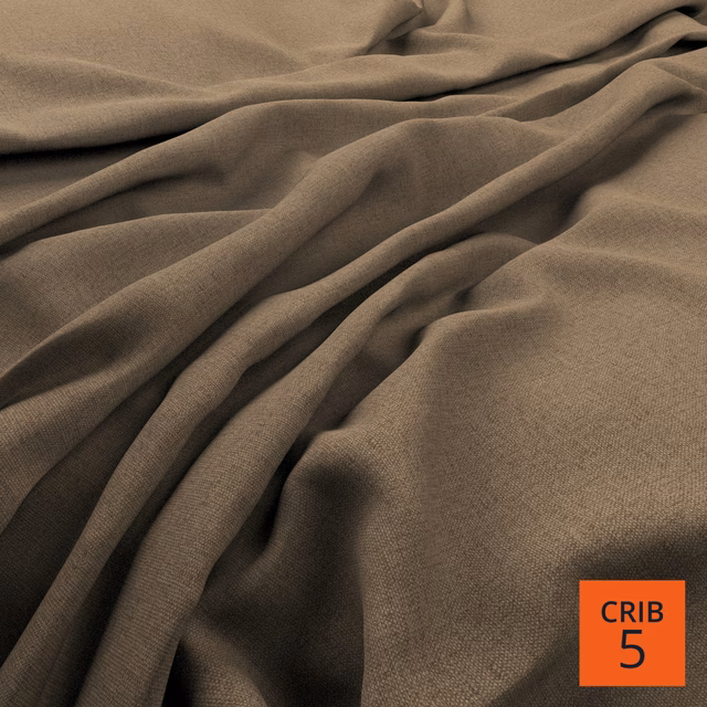 Taupe-grey finely woven textile gathered into deep, fluid folds