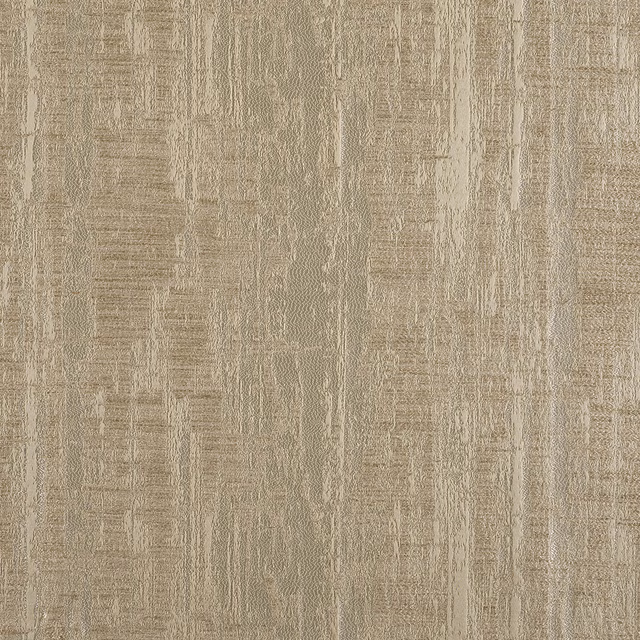 Muted gold-beige woven textile with irregular vertical striations and subtle tonal depth