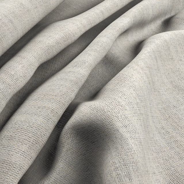 Pale ivory woven fabric with fine crosshatch texture draped in soft folds