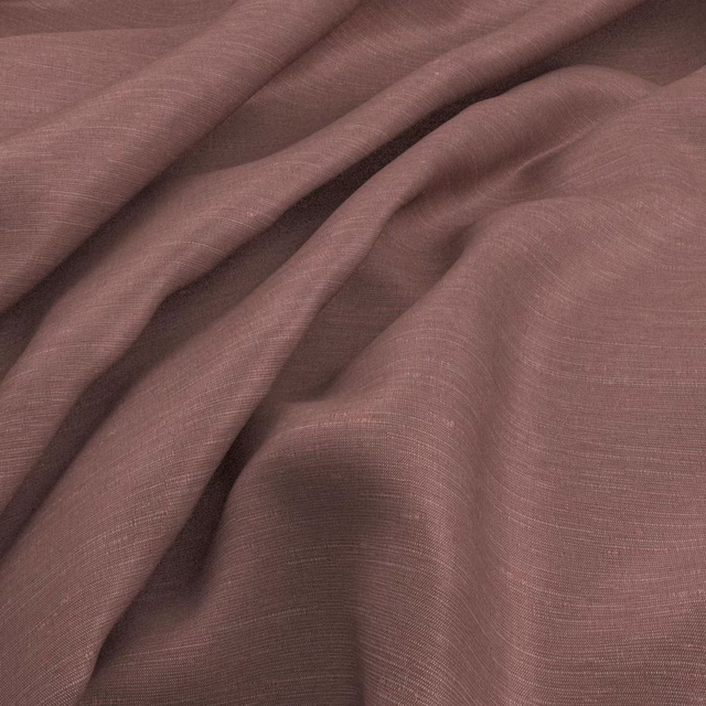 Draped Sari Thistle fabric in dusky mauve plum with a fine woven texture