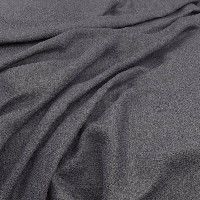 Deep pewter-grey woven textile with fine grain and softly folded surface